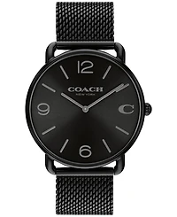 Coach Unisex Elliot Black Stainless Steel Mesh Bracelet Watch 41mm