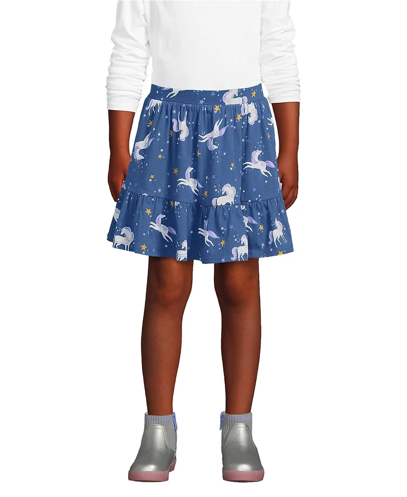 Lands' End Girls Tiered Skort