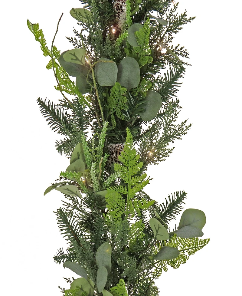 National Tree Company 9' Hgtv Home Collection Pre-Lit Winter Garden Garland
