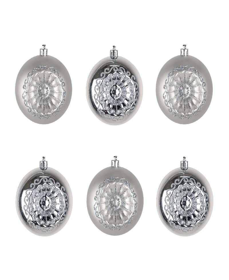 National Tree Company First Traditions 6-Piece Shatterproof Glittering Ornaments
