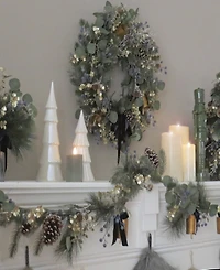 National Tree Company 6' Hgtv Home Collection Swiss Chic Garland