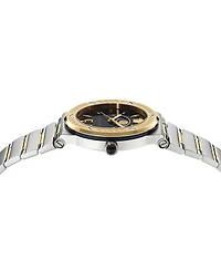 Versace Women's Swiss Greca Logo Two-Tone Stainless Steel Bracelet Watch 38mm