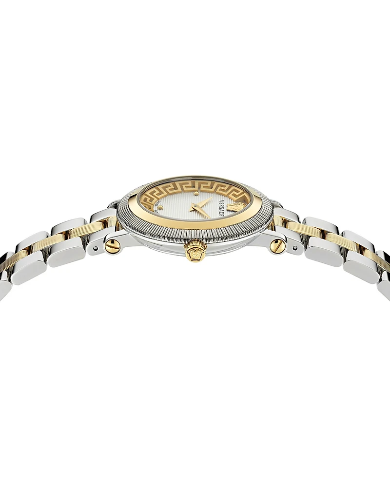Versace Women's Swiss Greca Flourish Two-Tone Stainless Steel Bracelet Watch 35mm