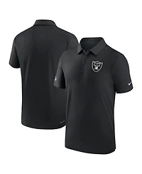 Men's Nike Black Las Vegas Raiders Sideline Coaches Performance Polo Shirt