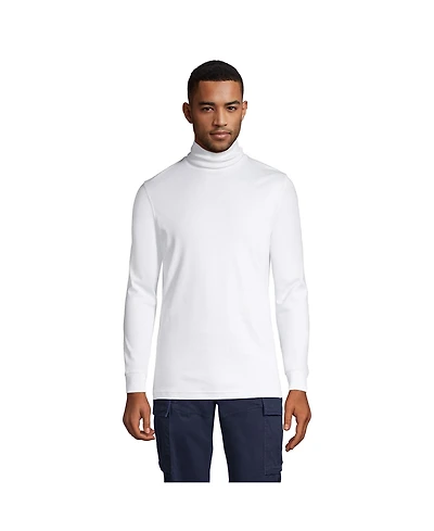Lands' End Men's Super Soft Supima Turtleneck T-Shirt