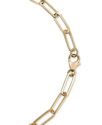 Citrine (2-1/5 ct. t.w.) & White Topaz (5/8 Framed Paperclip Link 18" Pendant Necklace 14k Gold-Plated Sterling Silver (Also Sky Blue