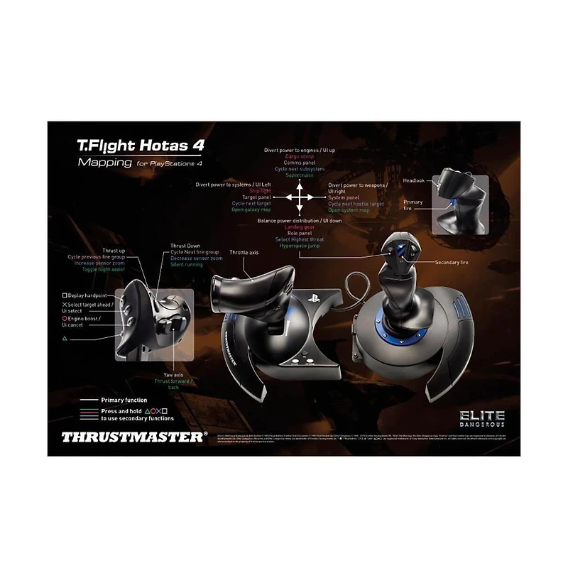 T.Flight Hotas 4 joystick for PS4