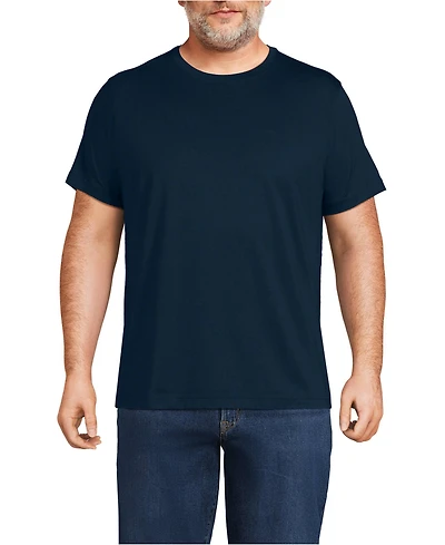 Lands' End Men's Big and Tall Short Sleeve Cotton Supima Tee