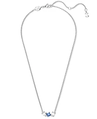 Swarovski Rhodium-Plated Mixed Crystal Pendant Necklace, 15" + 2-3/4" extender