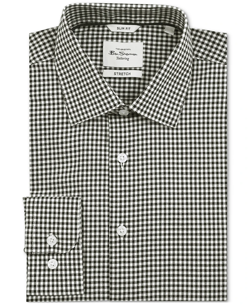 Ben Sherman Men's Slim-Fit Gingham Shirt