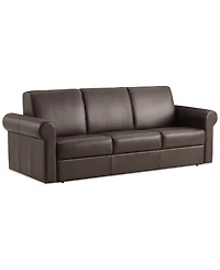 Elsher 85" Leather Sleeper Sofa, Created for Macy's