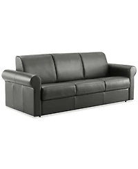 Elsher 85" Leather Sleeper Sofa, Created for Macy's