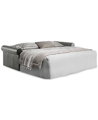 Elsher 85" Leather Sleeper Sofa, Created for Macy's