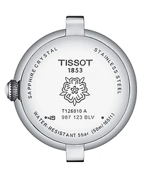 Tissot Women's Swiss Bellissima Green Leather Strap Watch 26mm