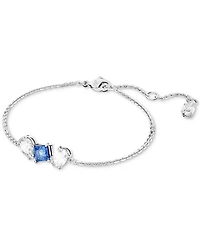 Swarovski Rhodium-Plated Mixed Crystal Link Bracelet