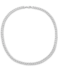 Curb Link 22" Chain Necklace (7mm) in Sterling Silver