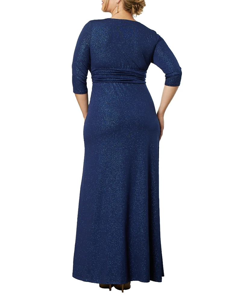 Kiyonna Women's Plus Romanced by Moonlight Long Gown
