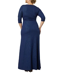 Kiyonna Women's Plus Romanced by Moonlight Long Gown