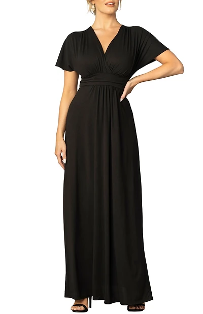 Kiyonna Women's Vienna Kimono Sleeve Long Maxi Dress