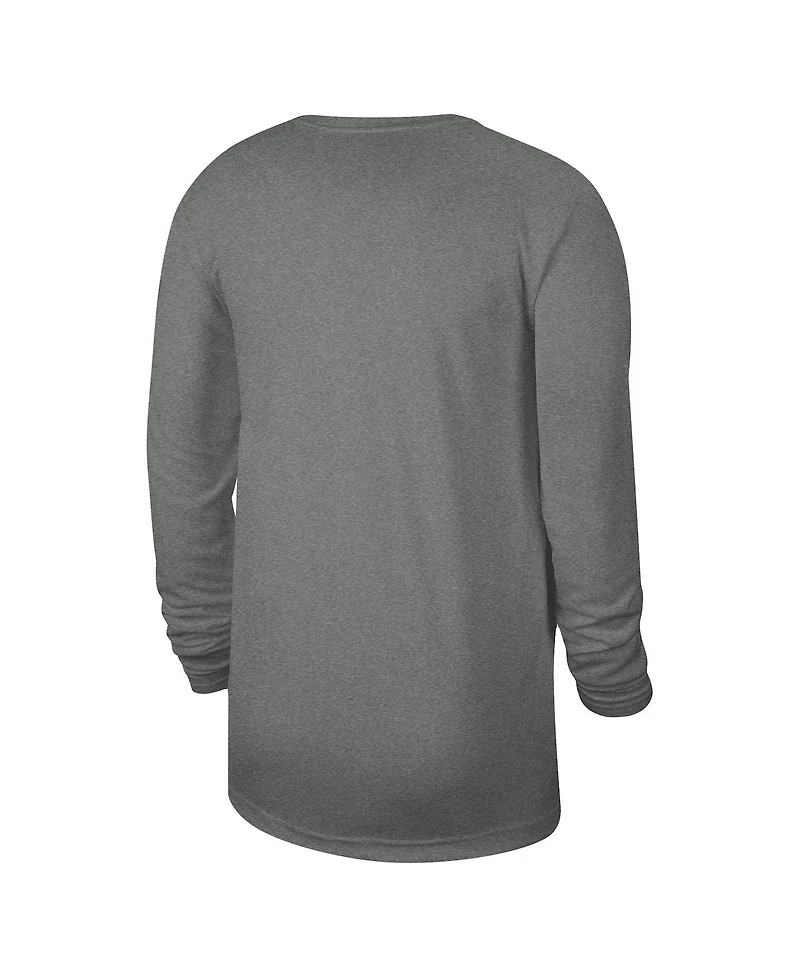 Men's and Women's Nike Heather Gray Utah Jazz 2023 Legend On-Court Practice long sleeve
