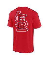 Men's and Women's Fanatics Signature Red St. Louis Cardinals Super Soft Short Sleeve T-shirt