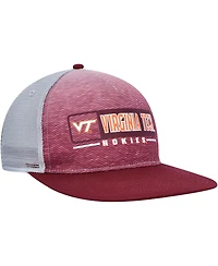 Men's Colosseum Maroon, Gray Virginia Tech Hokies Snapback Hat