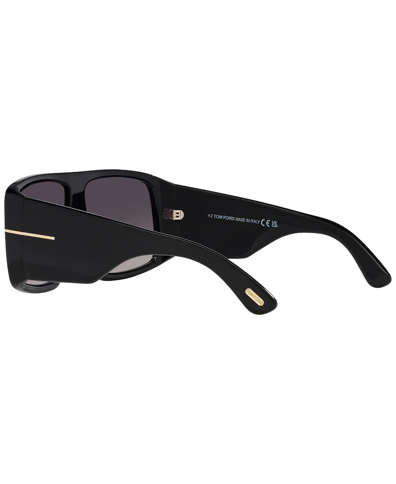 Tom Ford Unisex Sunglasses, Raven