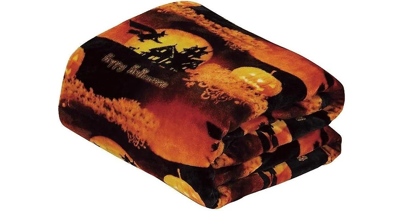 Kate Aurora Ultra Soft & Cozy Oversized Halloween Flying Witches Plush Throw Blanket Cover - 50 in. W x 60 in. L