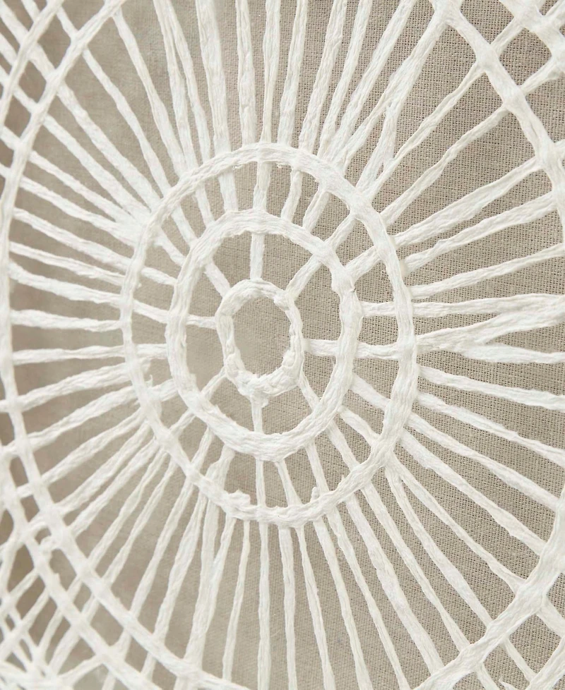 Ink+Ivy Henna 40" x 16" x 1" Framed Medallion Rice Paper Shadow Box Wall Decor