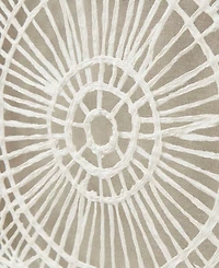 Ink+Ivy Henna 40" x 16" x 1" Framed Medallion Rice Paper Shadow Box Wall Decor