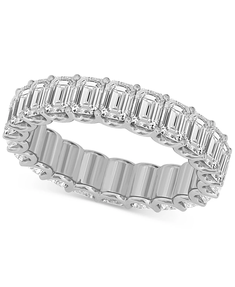 Diamond Emerald-Cut Eternity Band (4 ct. t.w.) Platinum or 14k Gold