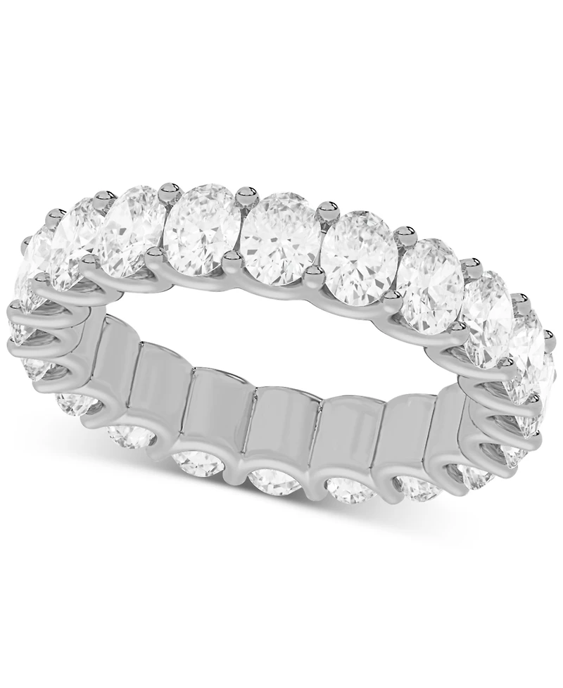 Diamond Oval-Cut Eternity Band (4 ct. t.w.) Platinum or 14k Gold