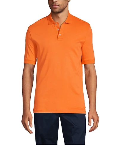 Lands' End Men's Short Sleeve Interlock Polo Shirt