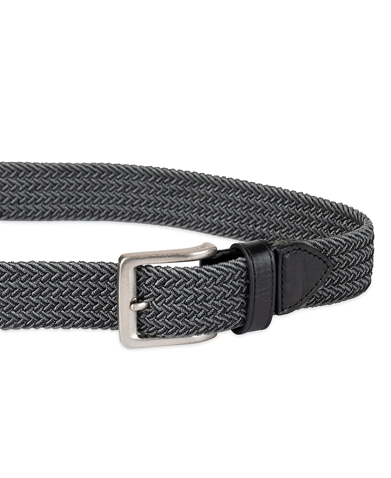 Tommy Bahama Men's Two-Tone Stretch Braided Web Belt