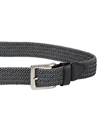 Tommy Bahama Men's Two-Tone Stretch Braided Web Belt