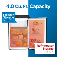 Commercial Cool 4.0 Cu. Ft. Retro Refrigerator,Black