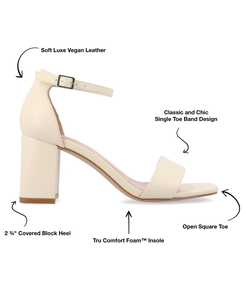 Journee Collection Women's Valenncia Ankle Strap Sandals