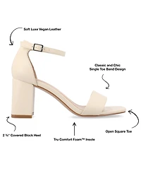Journee Collection Women's Valenncia Ankle Strap Sandals