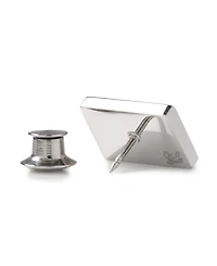 Ox & Bull Trading Co. Men's Stainless Steel Engravable Lapel Pin