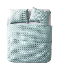 Vcny Home Nina Embossed 3-Pc.Quilt Set, King