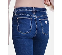 Guess Women's Whiskered Faded-Front Bootcut Denim Jeans