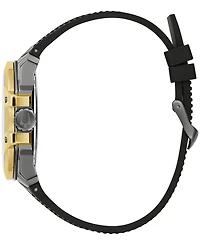 Bulova Men's Marc Anthony Automatic Chronograph Maquina Black Silicone Strap Watch 46mm