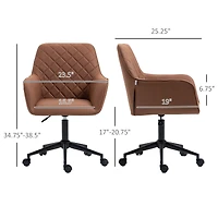 Vinsetto Office Chair w/Leather-Feel Fabric
