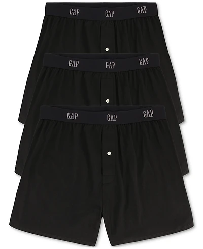 Gap Men's 3-Pk. Cotton Woven Slim-Fit Boxers