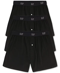 Gap Men's 3-Pk. Cotton Woven Slim-Fit Boxers