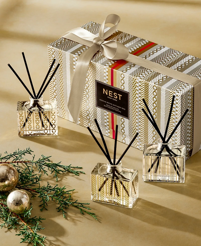 Nest New York 3-Pc. Festive Petite Diffuser Gift Set