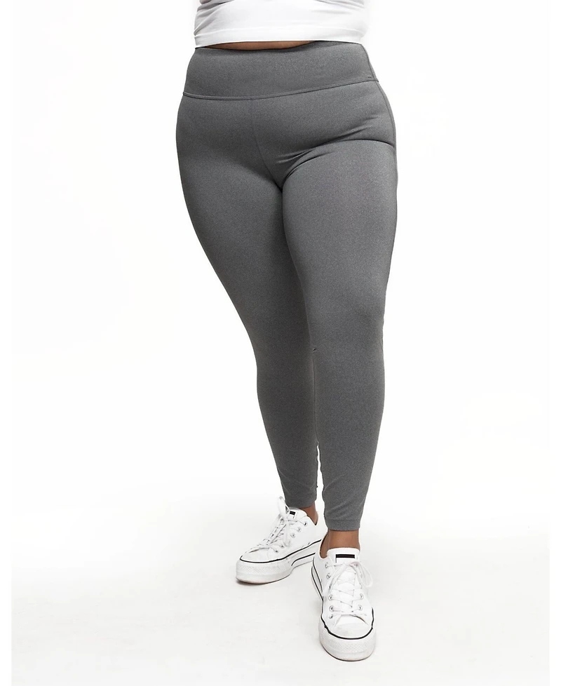 Adore Me Plus Haley Heathered Compression Activewear Legging