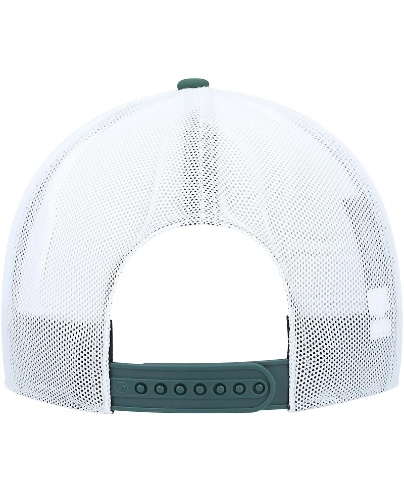 Men's '47 Brand Green Michigan State Spartans Brrr Altitude Trucker Adjustable Hat