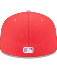 Men's New Era Red, Lavender San Francisco Giants Spring Color Two-Tone 59FIFTY Fitted Hat