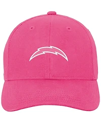 Big Girls Pink Los Angeles Chargers Adjustable Hat